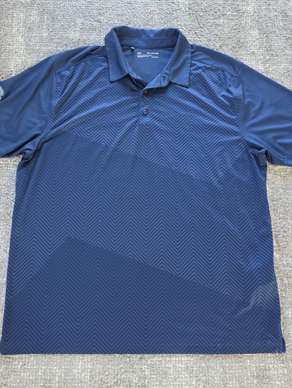 Under Armour HeatGear Golf Polo Mens 2XL Captains Course Cape Cod Blue